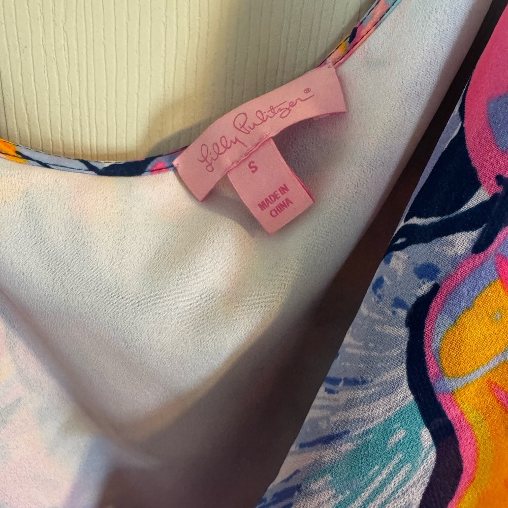 Lilly Pulitzer Marianna Wrap Dress Nauti Navy Boho Bateau print size small - Picture 5 of 7